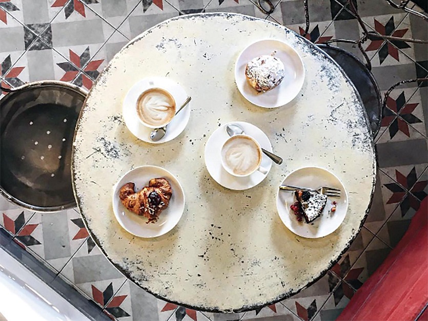 Soya sütlü cappucino