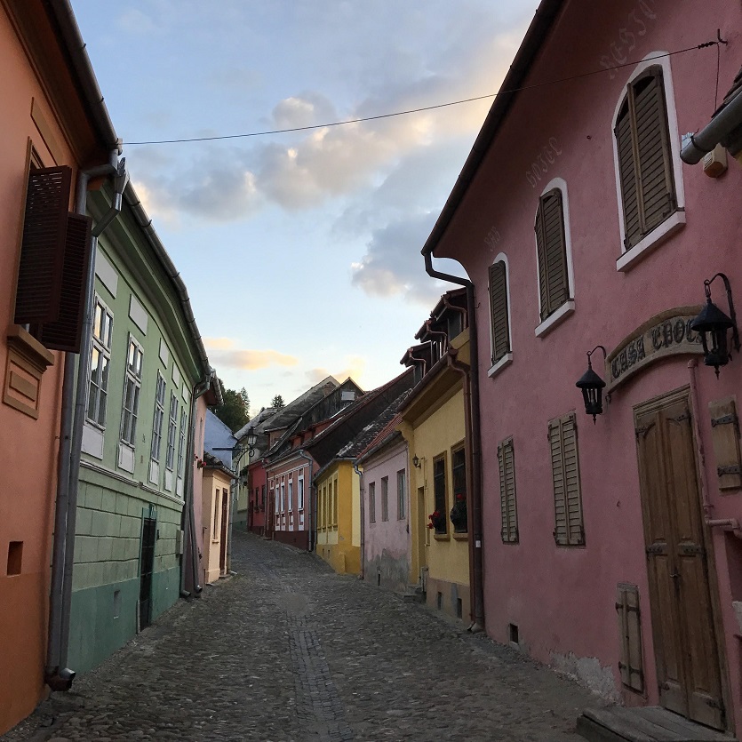 Sighişoara şehri, Transilvanya.