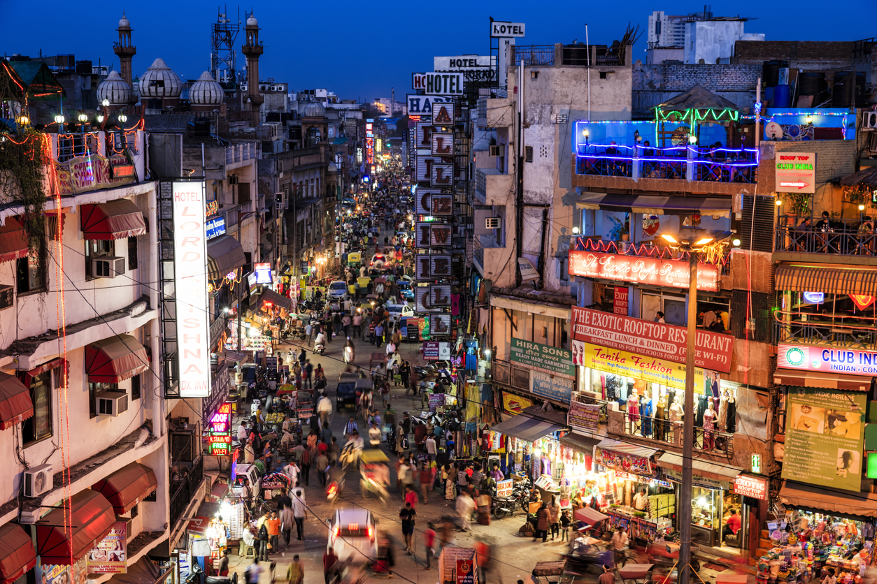 Paharanj, eski pazar, Delhi, Hindistan
