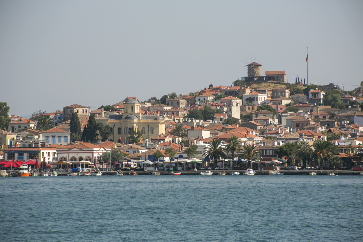 Cunda Adası sahili, Alibey adası manzaraları