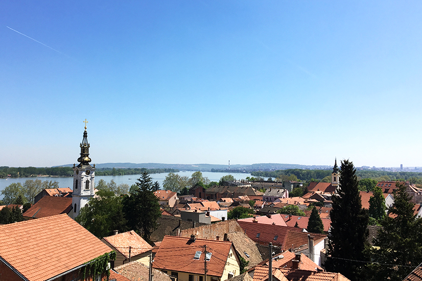 Zemun Tuna Nehri kıyısı.