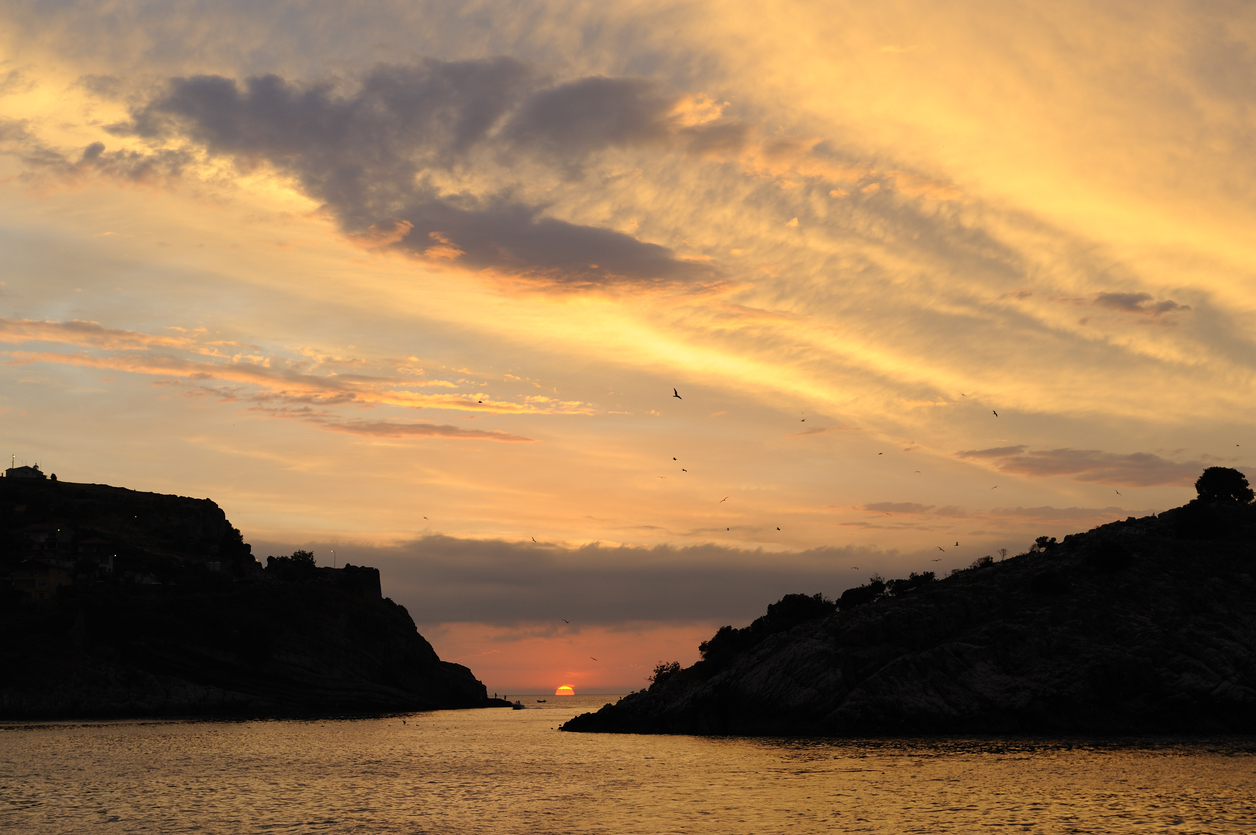 Amasra'da manzara izlenecek yerler. 