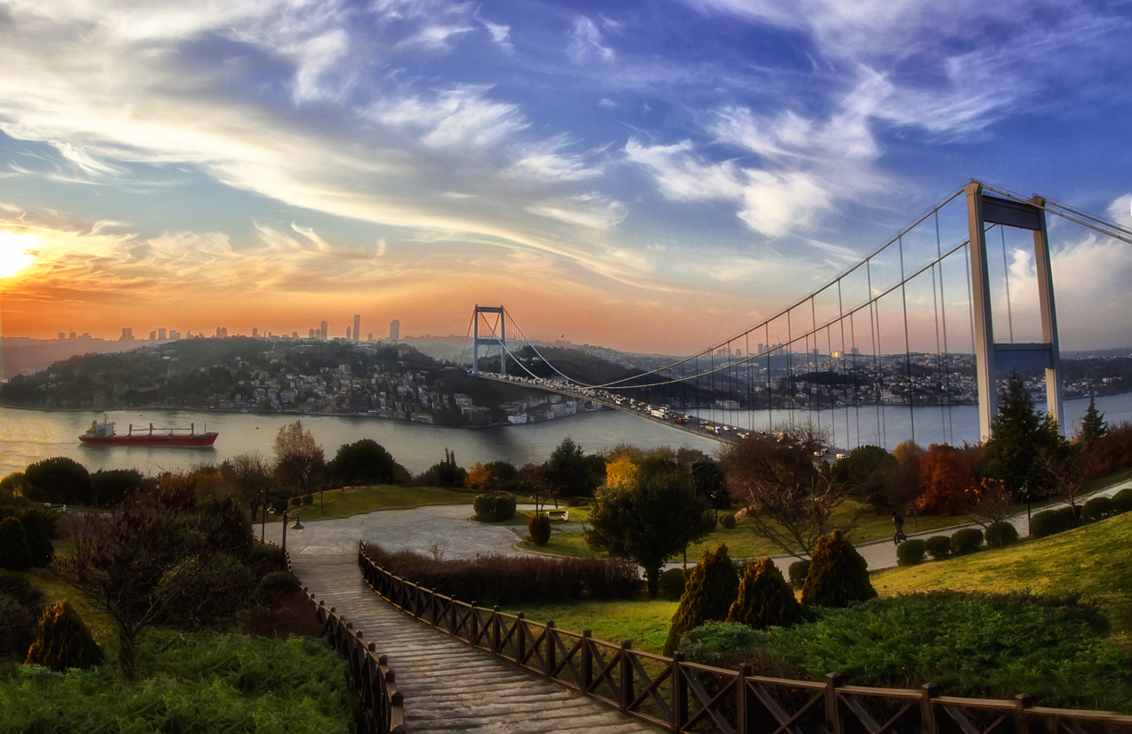 İstanbul manzarası, 15 Temmuz Şehitleri Köprüsü, Boğaziçi Köprüsü