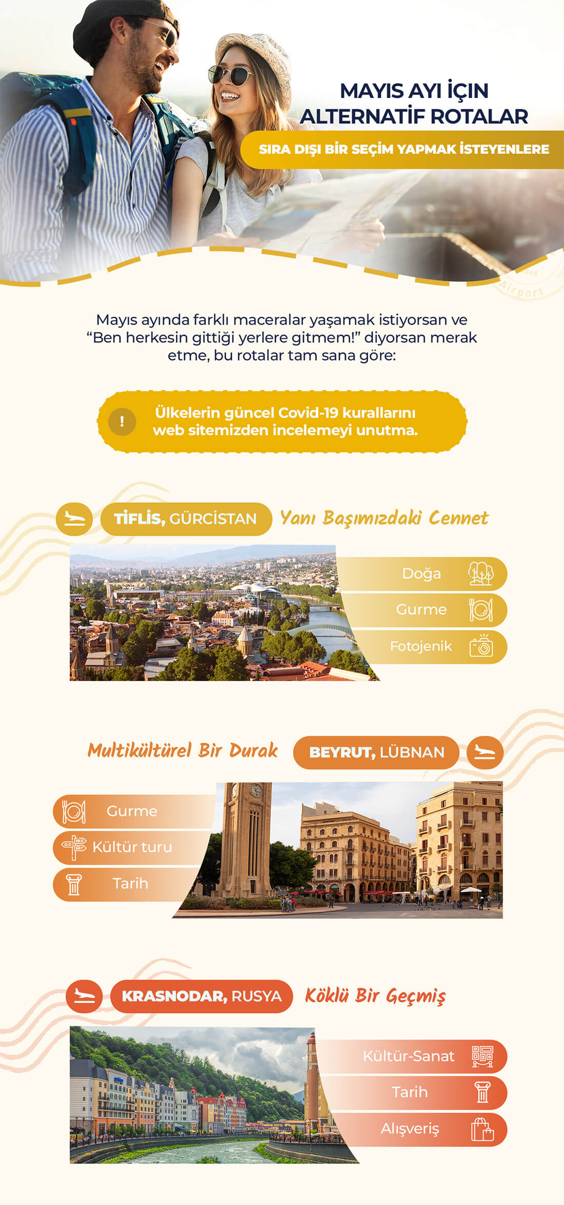 Mayıs Ayı Alternatif Rotaları