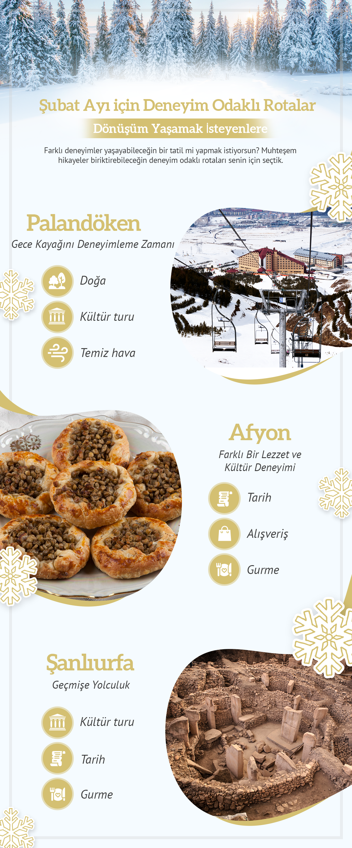 Şubat ayı deneyim odaklı rotalar